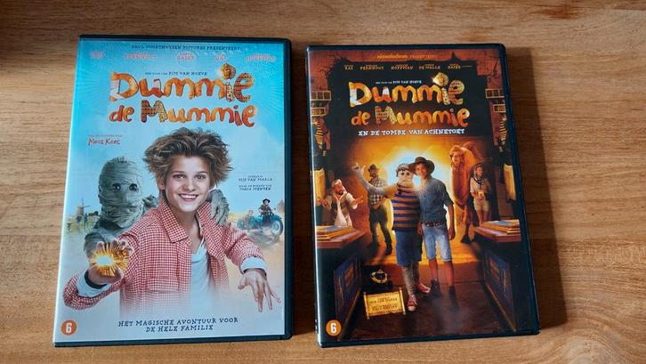 Dummie de mummie deel 1 + de tombe van Achnetoet, Cd's en Dvd's, Dvd's | Kinderen en Jeugd, Zo goed als nieuw, Film, Avontuur