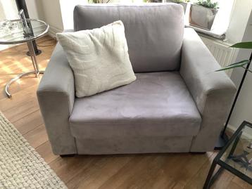 Grijze Velvet Loveseat beschikbaar voor biedingen