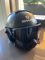 Zwarte Shark scooter helm met vizier, Ophalen, Gebruikt, Medium, Shark