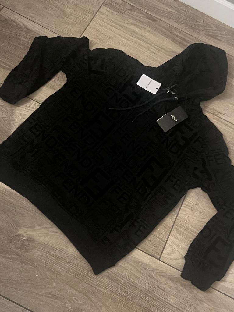 Fendi Trui met reflectie, Verzenden, Nieuw, Maat 52/54 (L), Zwart