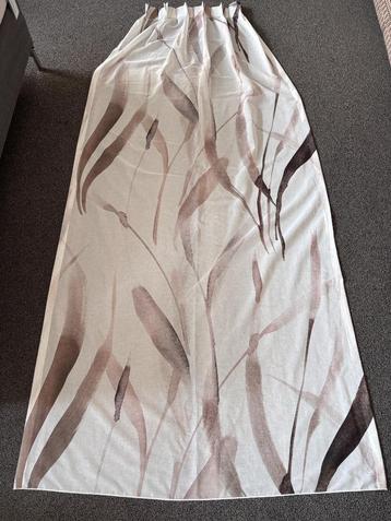 Showbaan gordijn inbetween 60 x 264 cm  lap stof creme bruin beschikbaar voor biedingen