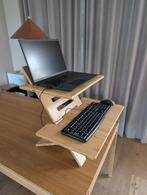 Ubambu bamboe laptopstandaard stand, Ophalen of Verzenden, Zo goed als nieuw, Ubambu, In hoogte verstelbaar