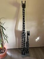 Houten giraffes groot en klein., Ophalen, Zo goed als nieuw