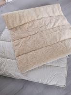 Te koop zuiver scheerwol onderdeken., Ophalen, Zo goed als nieuw, Eenpersoons, Wit
