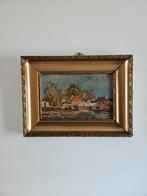 Olieverfschilderij Waterlandschap gesigneerd  J.A Hesterman, Ophalen of Verzenden