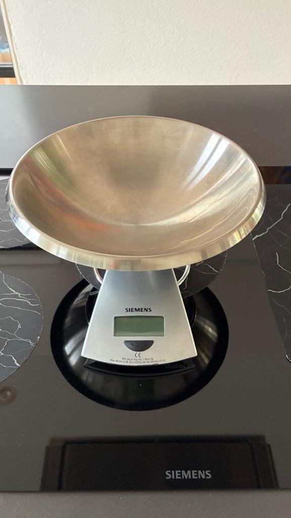 Siemens keuken weegschaal, Witgoed en Apparatuur, Weegschalen, Zo goed als nieuw, Digitaal, Keukenweegschaal, 1 tot 500 gram, Minder dan 10 kg