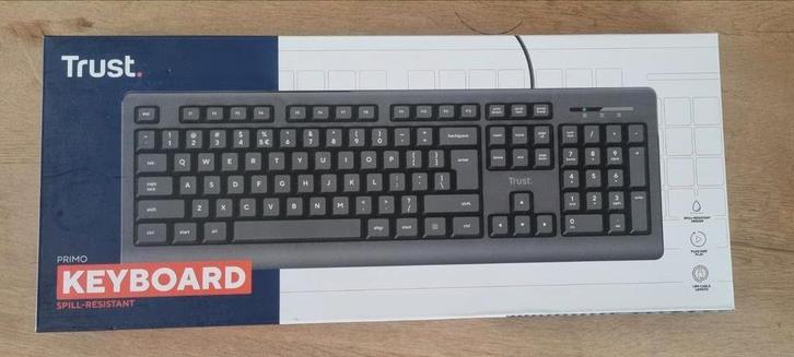 Nieuw Trust Primo bedraad toetsenbord, Computers en Software, Toetsenborden, Nieuw, Qwerty, Bedraad, Ophalen