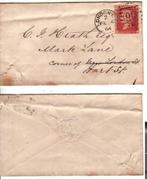 Envelop	Groot-Brittannië	1d rood-bruin 1864, Envelop, Verzenden