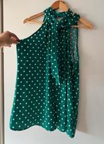 Als nieuwe haltertop polka dot groen mt xl, Maat 46/48 (XL) of groter, Ophalen of Verzenden, Zo goed als nieuw, Korte mouw