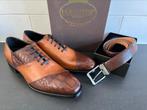 Harris herenschoenen 8 / 42 nieuw incl bijpassende riem, Kleding | Heren, Schoenen, Harris, Bruin, Ophalen of Verzenden, Zo goed als nieuw