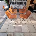 Industriële Stapelstoelen - Set van 6, Ophalen, Gebruikt, Bruin, Vijf, Zes of meer stoelen