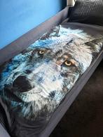 Tienerbed van steigerhout met bijpassend bureau, Huis en Inrichting, Slaapkamer | Bedden, Ophalen, Gebruikt, 90 cm, Eenpersoons