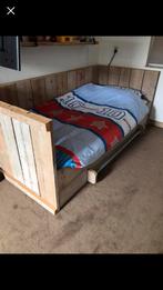 Stijgerhouten 1 persoons bed, Ophalen, 85 tot 100 cm, Gebruikt, Lattenbodem