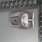 Vintage Lederen Riemgesp met Metalen Beugel, Ophalen, Gebruikt