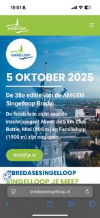 Startnummer Breda singelloop halve marathon 5 oktober, Twee personen