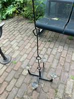 Smeedijzeren kandelaar hangend 35-35/30 cm. brutalisme., Ophalen, Overige materialen