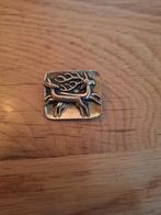 Antieke Bronzen Sjaalklem met Herten, Sieraden, Tassen en Uiterlijk, Antieke sieraden, Ophalen of Verzenden, Brons