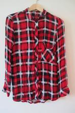 Plaid shirt (Bershka), Maat 36 (S), Gedragen, Rood, Bershka