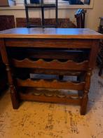 Houten wijnrek / tafel kastje, Ophalen, Gebruikt, 5 tot 15 flessen, Minder dan 50 cm