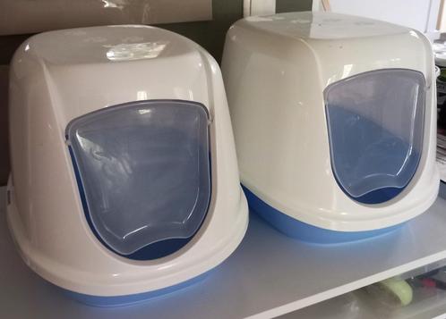 2x Savic kitten kattenbakken met deksel en klep., Dieren en Toebehoren, Kattenbakken, Zo goed als nieuw, Gesloten, Ophalen