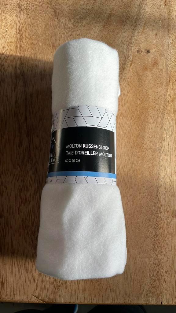 Molton Kussensloop 60x70 - Nieuw, Huis en Inrichting, Woonaccessoires | Plaids en Woondekens, Zo goed als nieuw, Ophalen of Verzenden