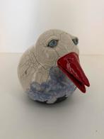 Keramieken ooievaar – handgemaakt kunstobject (18 cm), Antiek en Kunst, Antiek | Keramiek en Aardewerk, Ophalen of Verzenden