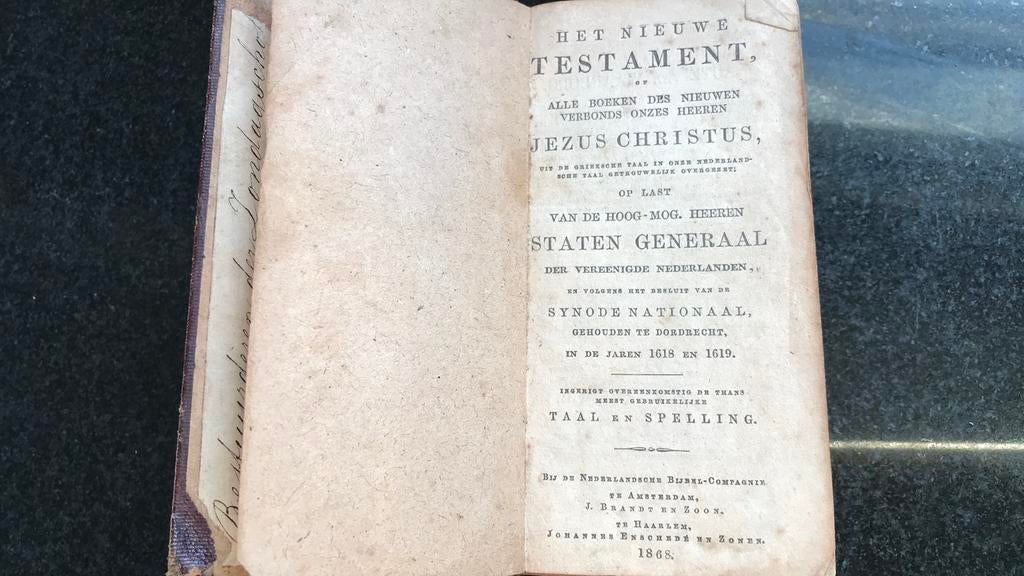 Nieuwe testament, Ophalen of Verzenden