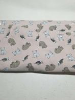 Tricot katoen zalm animals (137), 120 cm of meer, Nieuw, Ophalen of Verzenden, Katoen