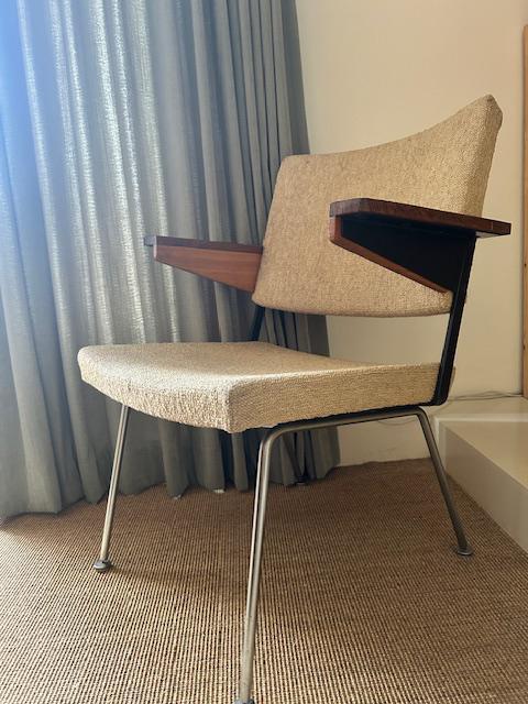 Vintage Gispen Cordemeyer fauteuil, Huis en Inrichting, Stoelen, Zo goed als nieuw, Eén, Stof, Overige kleuren, Ophalen