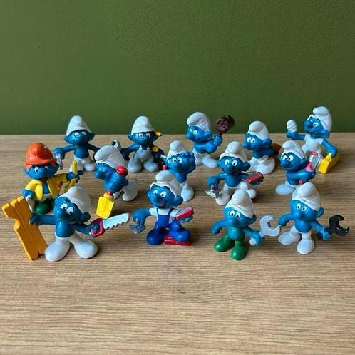 klussmurfen schlumpf schleich peyo, Verzamelen, Smurfen, Zo goed als nieuw, Ophalen of Verzenden