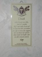 wandtegeltje met tekst van Toon Hermans, Ophalen of Verzenden, Gebruikt