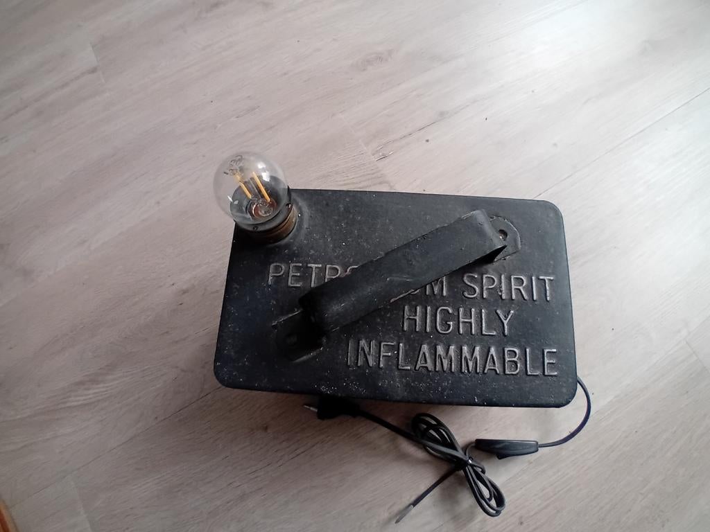 Industriële lamp van oude jerrycan, Ophalen of Verzenden