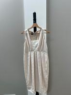 Pinko Cream Satin Sleeveless Dress – Size 42 IT, Ophalen of Verzenden, Zo goed als nieuw