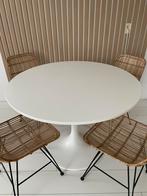 Ikea Docksta eetkamertafel 103 cm ZGAN, Ophalen of Verzenden, Zo goed als nieuw, Rond, 100 tot 150 cm