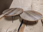 Salontafel van dbodhi, Set van 2 - Hout & Metaal, Ophalen, Gebruikt, 50 tot 100 cm, 50 tot 75 cm