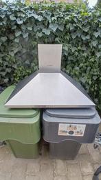 Bosch RVS Afzuigkap 90cm br en 50 cm diep., Witgoed en Apparatuur, Afzuigkappen, Ophalen, Gebruikt, Wandschouwkap, Recirculatie