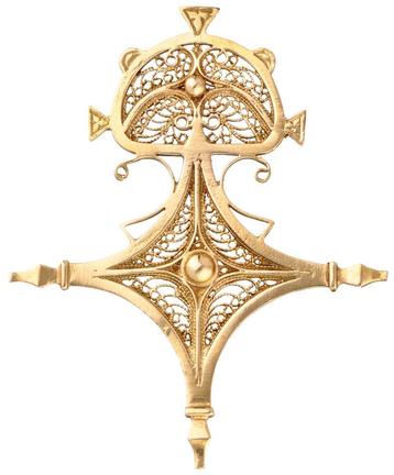 Vintage Touareg kruis croix d'Agadez 18K goud zeer zeldzaam beschikbaar voor biedingen