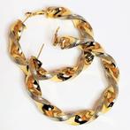 Ø60mm Wokkel Oorbellen Goudkleur-Zilverkleur Dames Oorringen, Sieraden, Tassen en Uiterlijk, Oorbellen, Overige materialen, Hangers