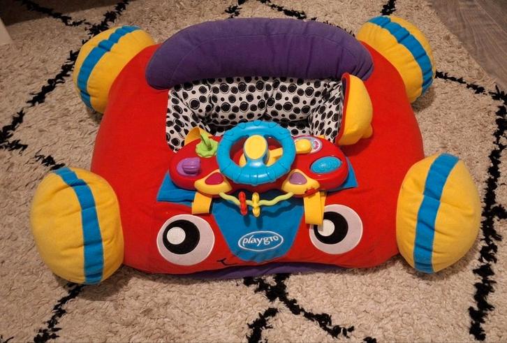 Playgro Auto zitkussen, Kinderen en Baby's, Speelgoed | Babyspeelgoed, Zo goed als nieuw, Auto, Ophalen
