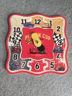 Puzzel klok Cars van hout, Kinderen en Baby's, 10 tot 50 stukjes, Ophalen of Verzenden, Zo goed als nieuw, Van hout