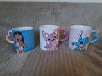 Disney Mokken - Stitch, Angel en Lilo - Set van 3, Verzamelen, Disney, Ophalen of Verzenden, Overige figuren, Zo goed als nieuw