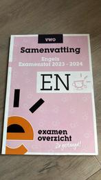 Samenvatting Examenstof Engels VWO, Ophalen of Verzenden, Zo goed als nieuw, VWO, Engels