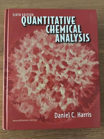 Quantitative Chemical Analysis 6th Edition beschikbaar voor biedingen