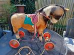 Vintage Steiff reit pony op wielen, Ophalen of Verzenden, Gebruikt, Stoffen beer, Steiff