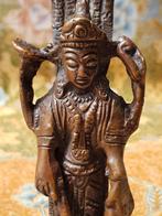 Mooi zwaar oud Oosters brons beeldje van een Naga Boeddha., Ophalen of Verzenden