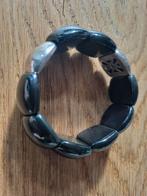Luxenter Armband Zwart Obsidiaan Zilver, Zwart, Ophalen of Verzenden, Zo goed als nieuw, Met edelsteen