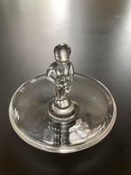 Val St Lambert Belgique ring pin tray holder glass vintage, Ophalen of Verzenden, Zo goed als nieuw