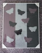 Lijst zilverkleurig 40x50 cm, ontspiegeld glas, met vlinders, Ophalen, Nieuw