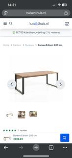 Groot bureau 2 meter lang, Huis en Inrichting, Bureaus, Ophalen, Zo goed als nieuw, Bureau