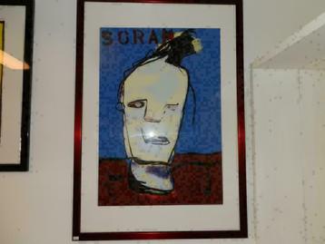 Herman Brood zeefdruk 5 GRAM handgesigneerd incl lijst beschikbaar voor biedingen